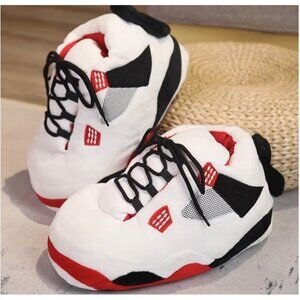 Sneaker-Inspired Retro 4’s Plush Slippers